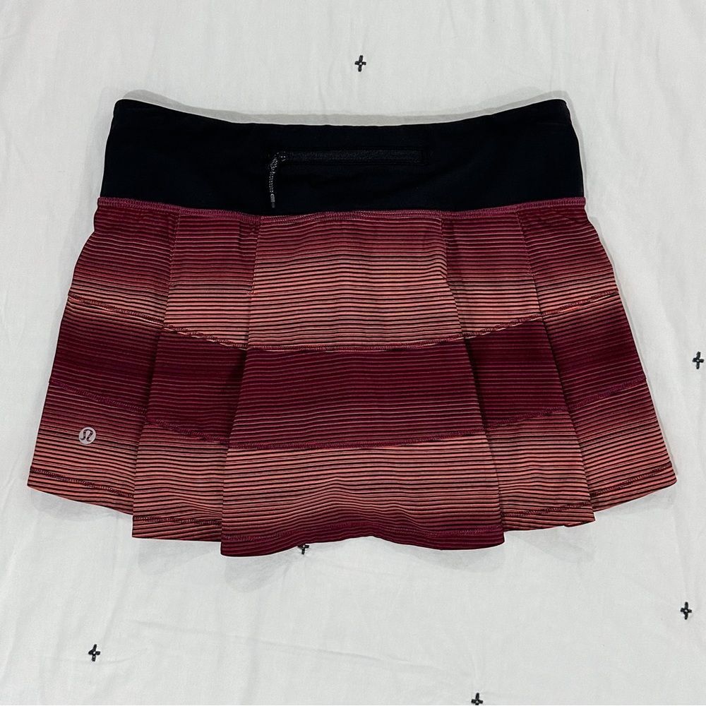 Lululemon Pace Rival Skirt II (Regular) Simply Radiant Pink Paradise Black/Black